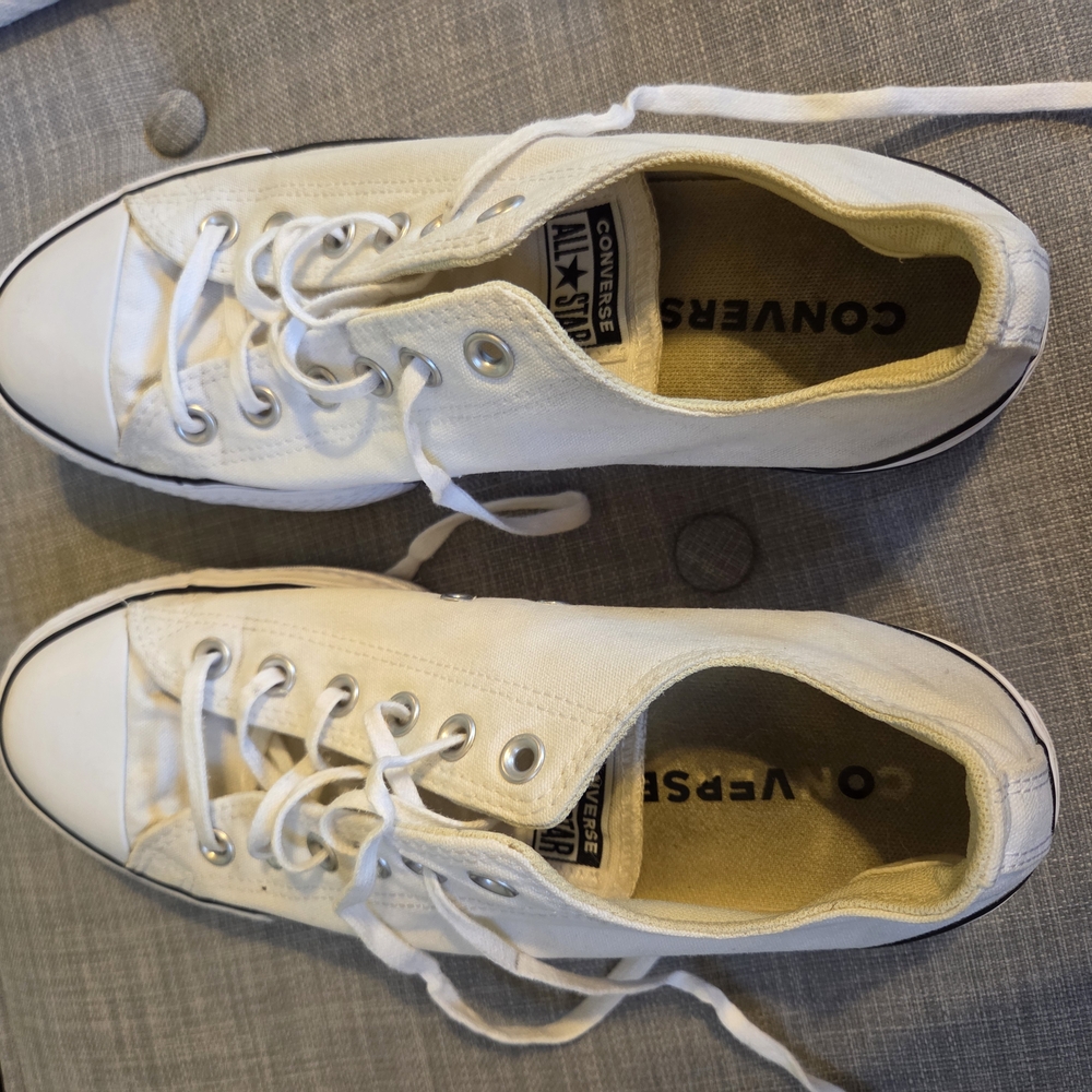 Converse Women's PLATFORM White Sneakers
